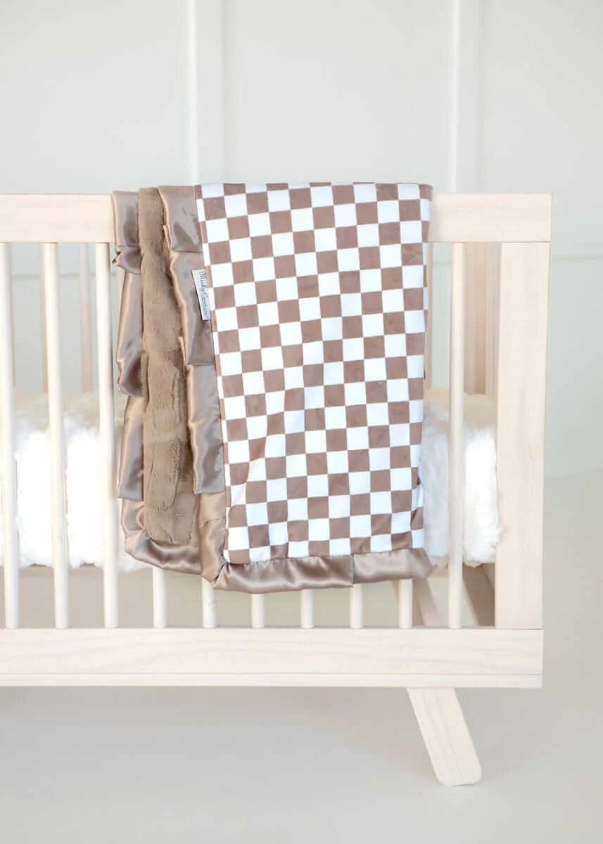 Checkered Milk Chocolate Blanket