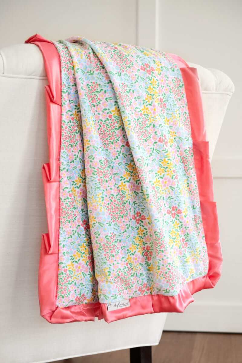 Dainty Floral Pastel Blanket - Image 2
