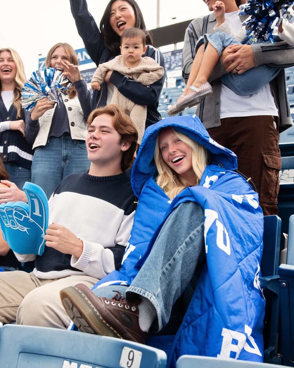 BYU Cougars Hooded Stadium Blanket - Everywhere Blanket - Image 4