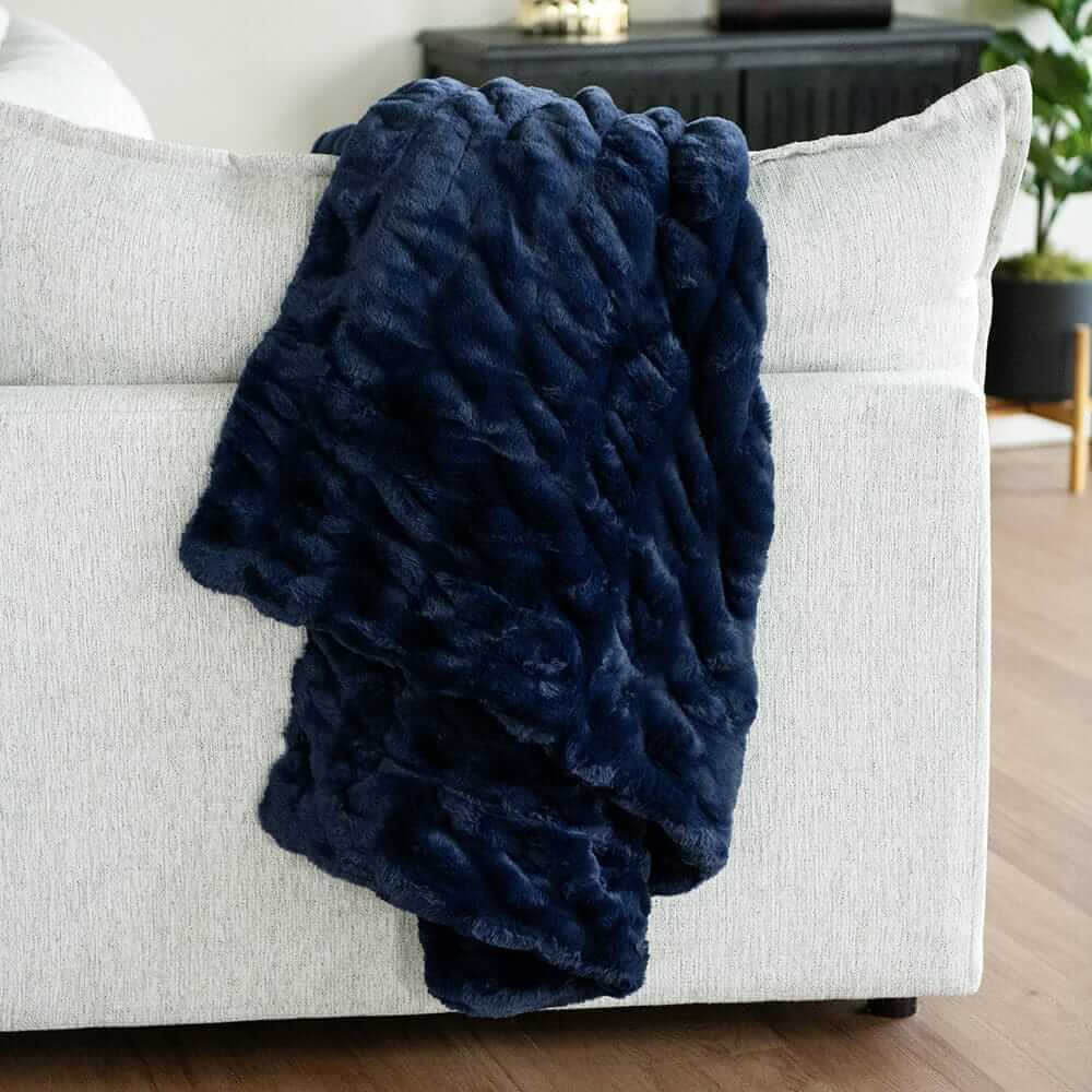 Hugs Navy Blanket - Image 3