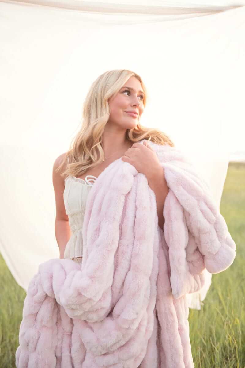 Hugs Bashful Pink Blanket - Image 3