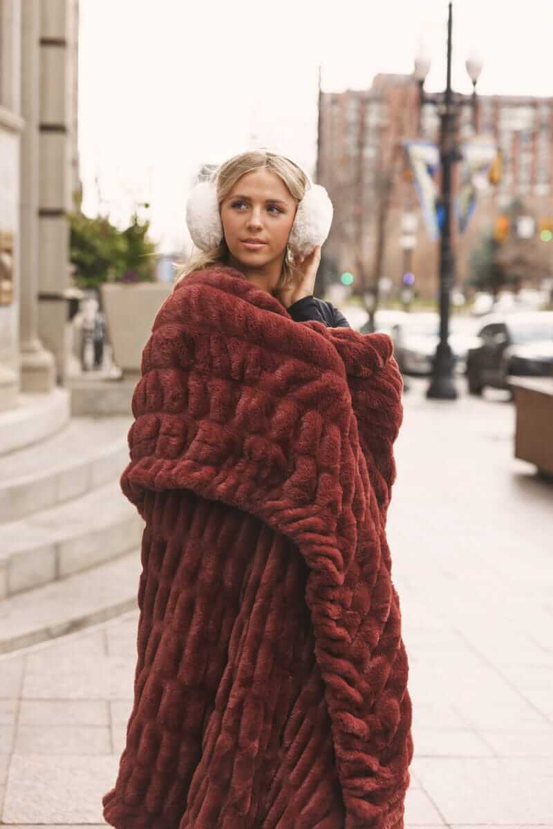 Hugs Rich Mahogany Blanket