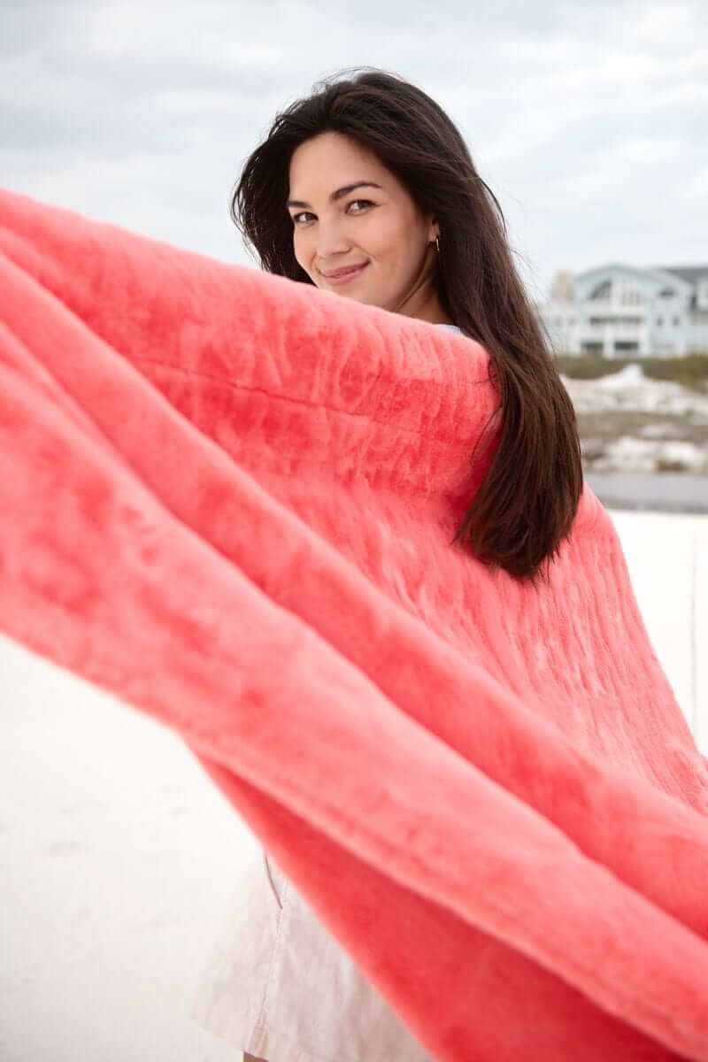 Lush Georgia Peach Blanket - Image 5