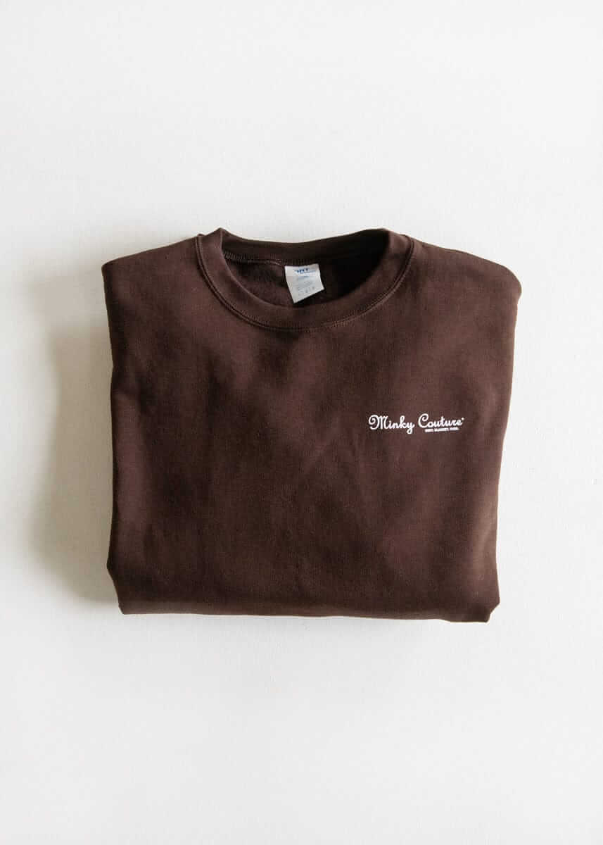 Minky Couture Sweatshirt - Chocolate Brown - Image 4