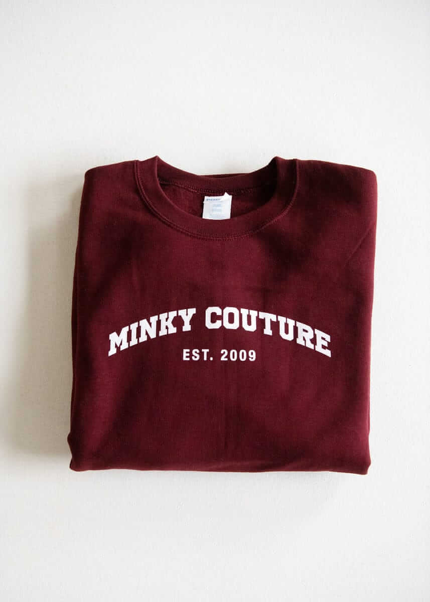 Minky Couture Sweatshirt - Maroon - Image 3