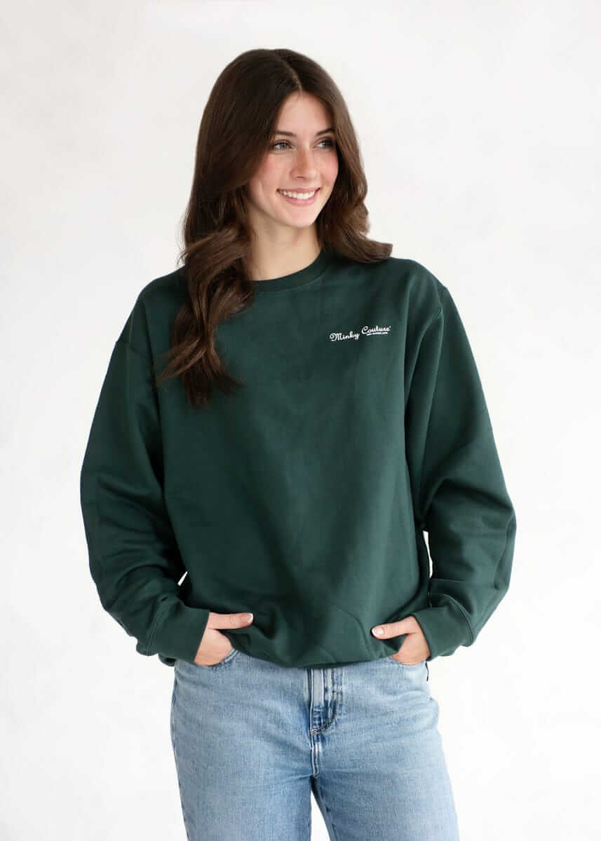 Minky Couture Sweatshirt - Pine - Image 2