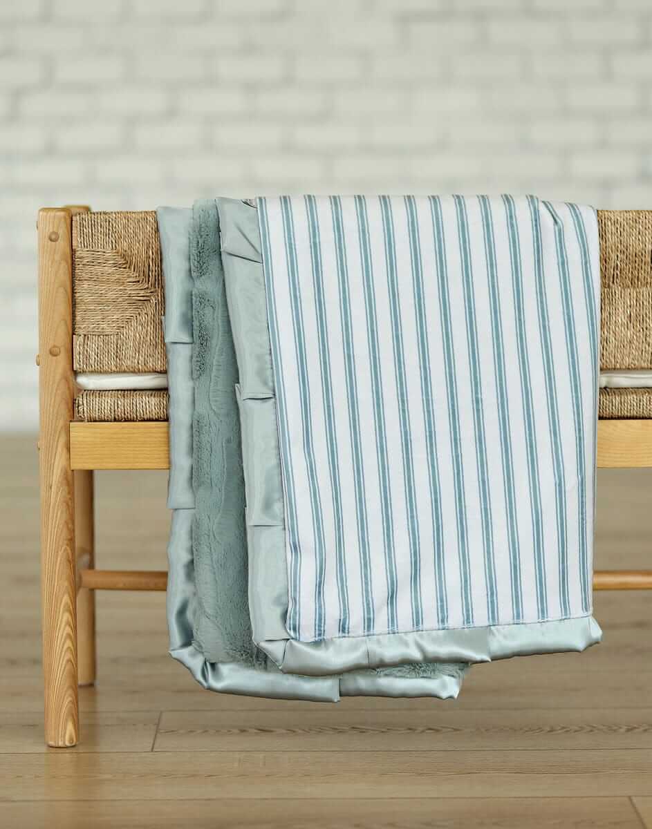 Mint Stripe Blanket - Image 4