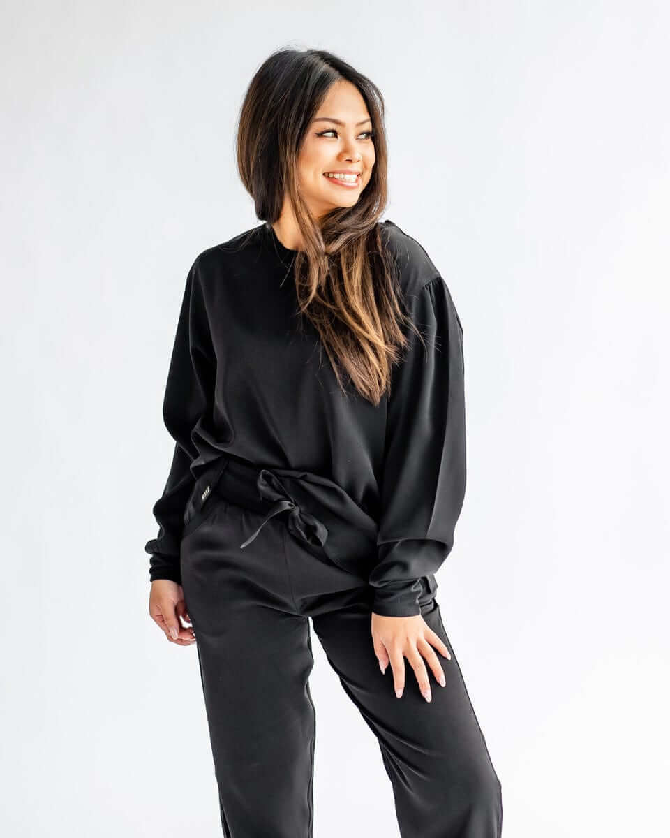 Must be Satin Pajamas - Black - Image 2