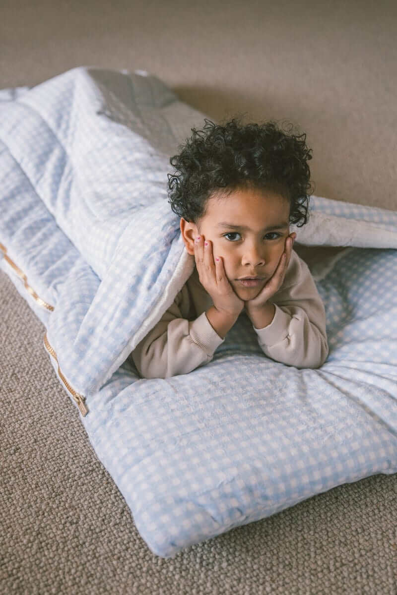 Sleeping Bag - Dusty Blue Gingham - Image 6