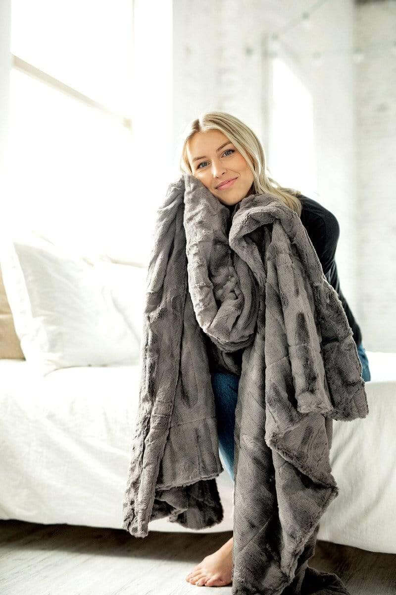 Sorbet Charcoal Blanket - Image 3
