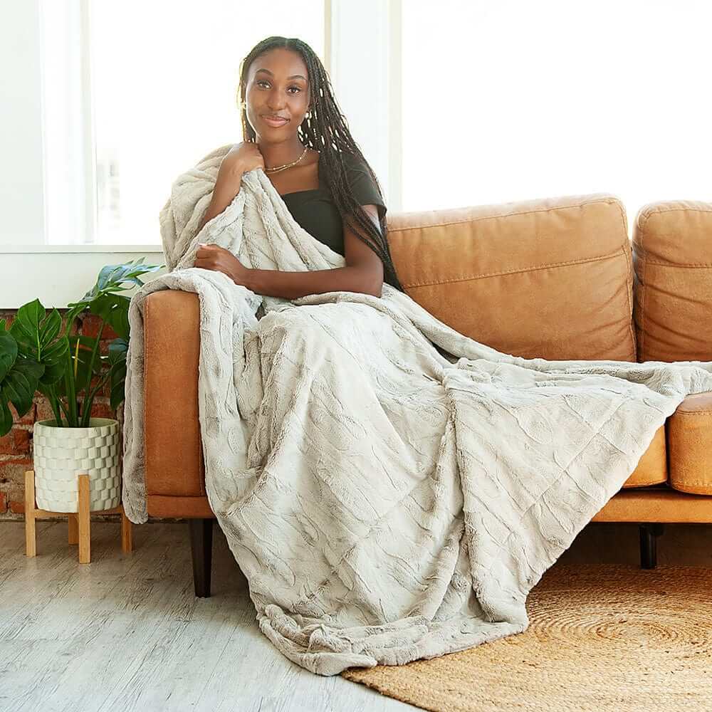 Sorbet Tranquil Dove Blanket - Image 3