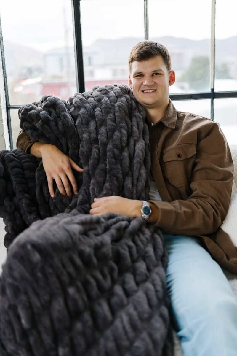 Walker Kessler Biggest Hugs Charcoal Blanket - Image 6